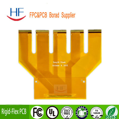 사용자 지정 FR4 쌍면 PCB 보드 플렉스 회로 프로토타입 노란색 솔더 마스크