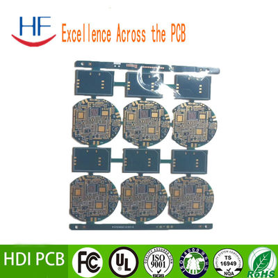 8 계층 HDI PCB 제조 회로 보드 증폭기 위해 녹색
