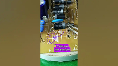 다이오드를 올바르게 설치하는 방법, 애노드 및 카토드 기호에주의를 기울입니다. #튜토리얼 # 팁